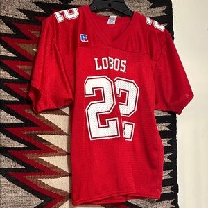 Russell Athletic Red Youth Lobos Jersey Small